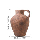 Axyaa Vintage Rough Art Flower Vases, Ceramic Home Ornaments, Earthenware Jars
