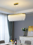 Axyaa Luxury Twisted Crystal Ceiling Chandelier for Dining Living Room