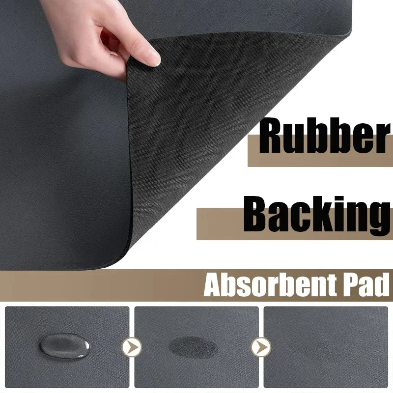 Axyaa Non-Slip Absorbent Drying Mat for Kitchen Counter and Tableware
