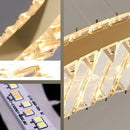 Axyaa Crystal Chandelier, Dining Room Pendant Light, Luxury Living Room Ceiling Lamp