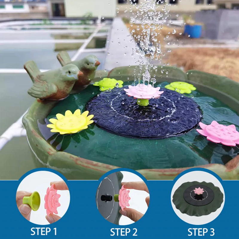 Axya Solar Lotus Flower Floating Pond Light - LED Garden Pool Lamp