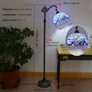 Axyaa Tiffany Stained Glass Floor Lamp - Retro American Design