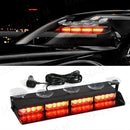Axyaa 16 LED Car Strobe Emergency Light Bar in Red Blue Amber White