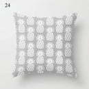 Axyaa Grey Family Pillowcase Square Office Cushion Cover