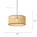 Axyaa Bamboo Woven Rattan Chandelier: Modern, Minimalist, Eastern Style Lighting