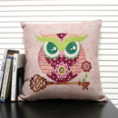 Axyaa Mermaid Linen Cushion Cover for Living Room Sofa Decoration
