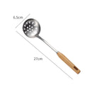 Axyaa Stainless Steel Soup Spoon Strainer for Kitchen Cooking