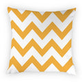 Axyaa Geometric Yellow Print Polyester Cushion Cover - 45x45cm