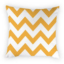 Axyaa Geometric Yellow Print Polyester Cushion Cover - 45x45cm