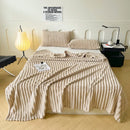 Axyaa Cozy Flannel Fleece Blanket, Luxurious Sofa Bed Cover, Soft & Warm Home Travel Essential