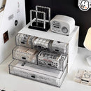 Axyaa Acrylic Stackable Drawer Organizer for Office School Desktop Storage.