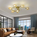 Axyaa Modern Glass Ceiling Light for Living Room - Minimalist Home Lighting