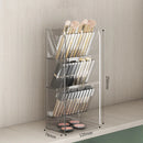 Axyaa Makeup Shelf Organizer Clear Vertical Jewelry Display Stand