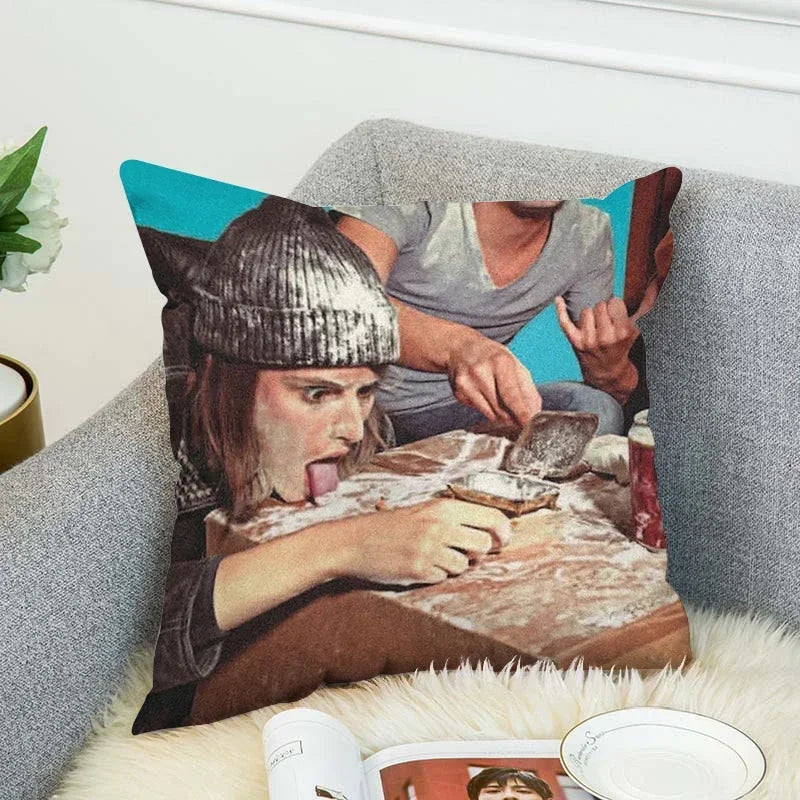 Axyaa Toiletpaper Body Pillow Cover 40x40 Decorative Cushion Case for Bed and Sofa