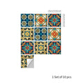 Axyaa Waterproof Kitchen Tile Sticker: Modern Vinyl, Self-adhesive, Removable, Food-themed Home Decor