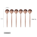 Axyaa Mini Stainless Steel Tea Spoon Set for Coffee, Tea, and Sauces
