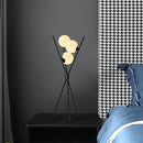 Axyaa Nordic Moon LED Floor Lamp Iron Tripod for Modern Living Room Bedroom
