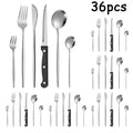 Axyaa Stainless Steel Portuguese Tableware Set - 48 Pieces
