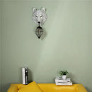 Axya Nordic Wolf Head Wall Lamp: Industrial Decor Stair Light with Crystal, Outdoor Lighting