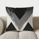 Axyaa Geometric V-Shaped Throw Pillow Cover - Modern Pattern for Sofa, Bedroom, Car