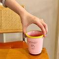 Axyaa Kawaii Ceramic Coffee Cup 400ml Cute Korean Mug Tea Water Juice Espresso Gift