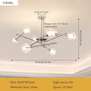 Axyaa Modern Parlor Hanging Lamps Ceiling Chandelier Loft Home Decor