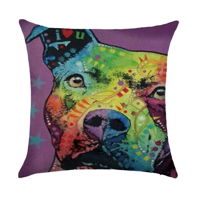 Axyaa Animal Print Pillow Cover: Stylish Sofa & Chair Linen Cushion Cover Art