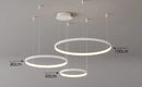 Axyaa LED Ring Chandelier for Dining and Living Room Lighting