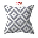 Axyaa 18" Sliver Grey Geometry Striped Pillowcase Home Decor Pillow Cover