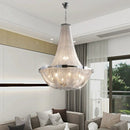 Axyaa Gold & Silver Tassel Pendant Chandelier - Luxury Lighting Fixture for Living room