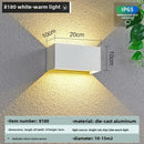 Axyaa Aluminum LED Wall Lamp IP65 Waterproof Outdoor 12W24W Interior Light