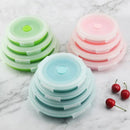 Axyaa Silicone Folding Lunch Box with Sealed Preservation - Outdoor, Microwave Safe