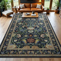 Axyaa Retro Flower Bird Print Nordic Style Living Room Carpet