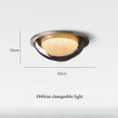 Axyaa Round Crystal LED Ceiling Lamp for Home Interior Decoration