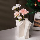 Axyaa Abstract Man Face Vase Book Stand & Desktop Storage Rack