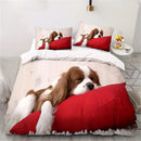 Axyaa Cute Puppy Dog Bedding Set - Duvet Cover + 2 Pillowcase