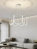 Axyaa Nordic Minimalism LED Chandelier Aluminium Pendant Light for Living Room