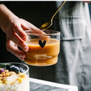 Axyaa Heart Glass Cup - 300ml Transparent Love Mug for Coffee, Milk, Tea, and Drinks