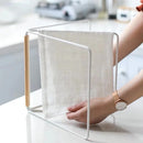 Axyaa Kitchen Towel Rack Vertical Foldable Storage Hanging Rack