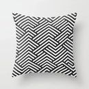 Pink Geometric Pillowcases for Living Room Sofa Decor by Axyaa