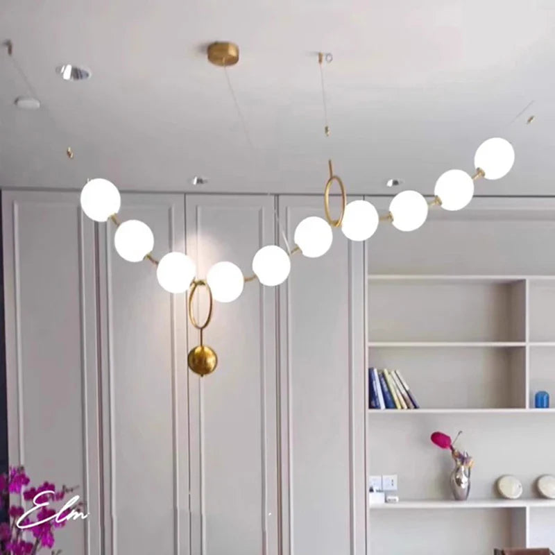 Axyaa LED Chandelier Ceiling Lamp for Modern Bedroom and Dining Room