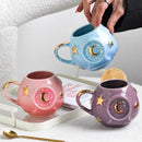 Axyaa Starry Sky Sparkling Cup: Creative Birthday Gift Mug, Colorful Stars Design