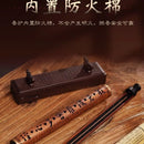 Axya Mahogany Incense Burner with Hollow Wood Thread - Bedroom & Living Room Decor