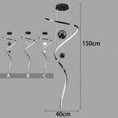 Axyaa Modern Light Luxury Staircase and Living Room Pendant Lights