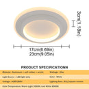 Axyaa Acrylic LED Chandelier Pendant Light Modern Nordic Style Design for Bedroom Cloakroom