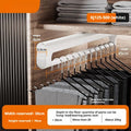Axyaa Retractable Wardrobe Pull-Out Rod Trousers Rack with Top-Mounted Damping