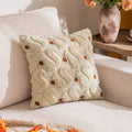 Axyaa Fall Leaf Squirrel Embroidery Pillowcase | Thanksgiving Sofa Decoration 45x45/50x50cm