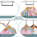 Axyaa 5-Hole Hook Plastic Clothes Rack Rotary Organizer Hanger Foldable Magic Closet Wardrobe Organize