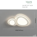 Axyaa LED Ceiling Lamp Luxury Living Room Decoration Chandelier