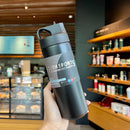 Axyaa Stainless Steel Vacuum Thermos Spray Water Bottle - 500ML Fitness Outdoor Cup